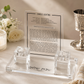 Candlesticks – Acrylic Shabbat & Yom Tov Candle Lighting Set with Hebrew & English Prayer | Complete Shabbat Set