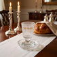 Kiddush Cup – Crystal Shabbat & Yom Tov Kiddush Cup with Matching Saucer | Borei Pri HaGafen Gold Design