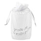Groom Breaking Glass - “Im Eshkachech Yerushalayim” in Elegant Organza Wrap