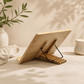 Shtender – Adjustable Folding Bamboo Book Stand with Page Holders | Wooden Jewish Book Rest