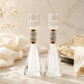 Candlesticks - Crystal Shabbat & Yom Tov Candlesticks | Crystal Bead Design