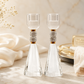 Candlesticks - Crystal Shabbat & Yom Tov Candlesticks | Crystal Bead Design