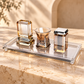 Havdalah Set – Luxury Amber Crystal Havdalah Set with Kiddush Cup, Candle Holder & Besamim Box