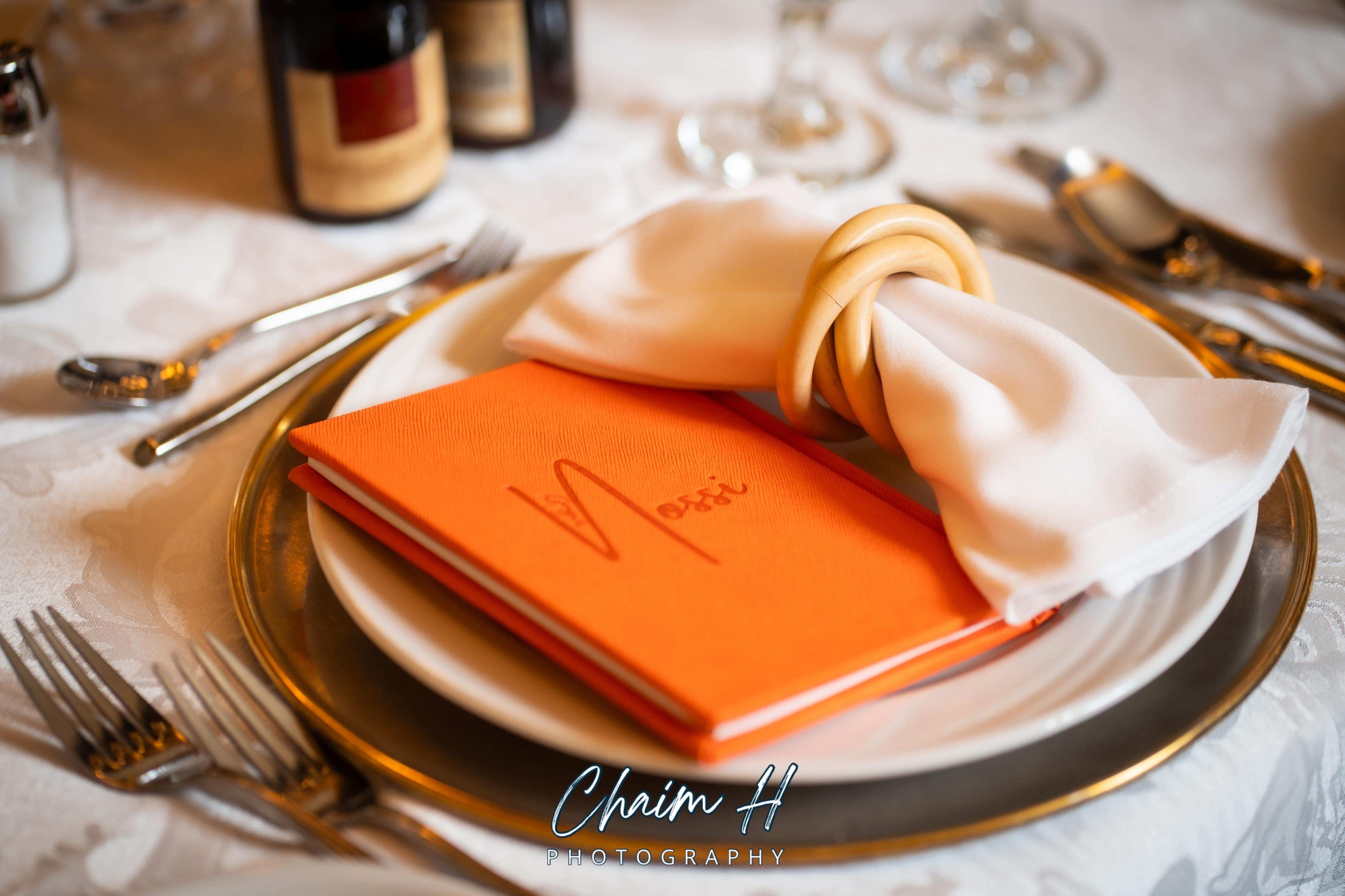 Zemirot Shabbat – Custom Benchers for Jewish Weddings & Events | Personalized Event Favors