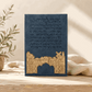 Mizmor LeTodah Wall Hanging - 3D Faux Leather Jerusalem Design