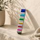 Mezuzah Case – Anodized Aluminum Mezuzah with Color Crystal Inlays | Fits 4.7" Klaf