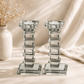 Shabbat Candlesticks Set - Crystal Elegant Luxury Design
