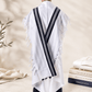 Tallit Pe'er Kal Black - 100% Pure Rehelim Wool - Mishkan HaTchelet