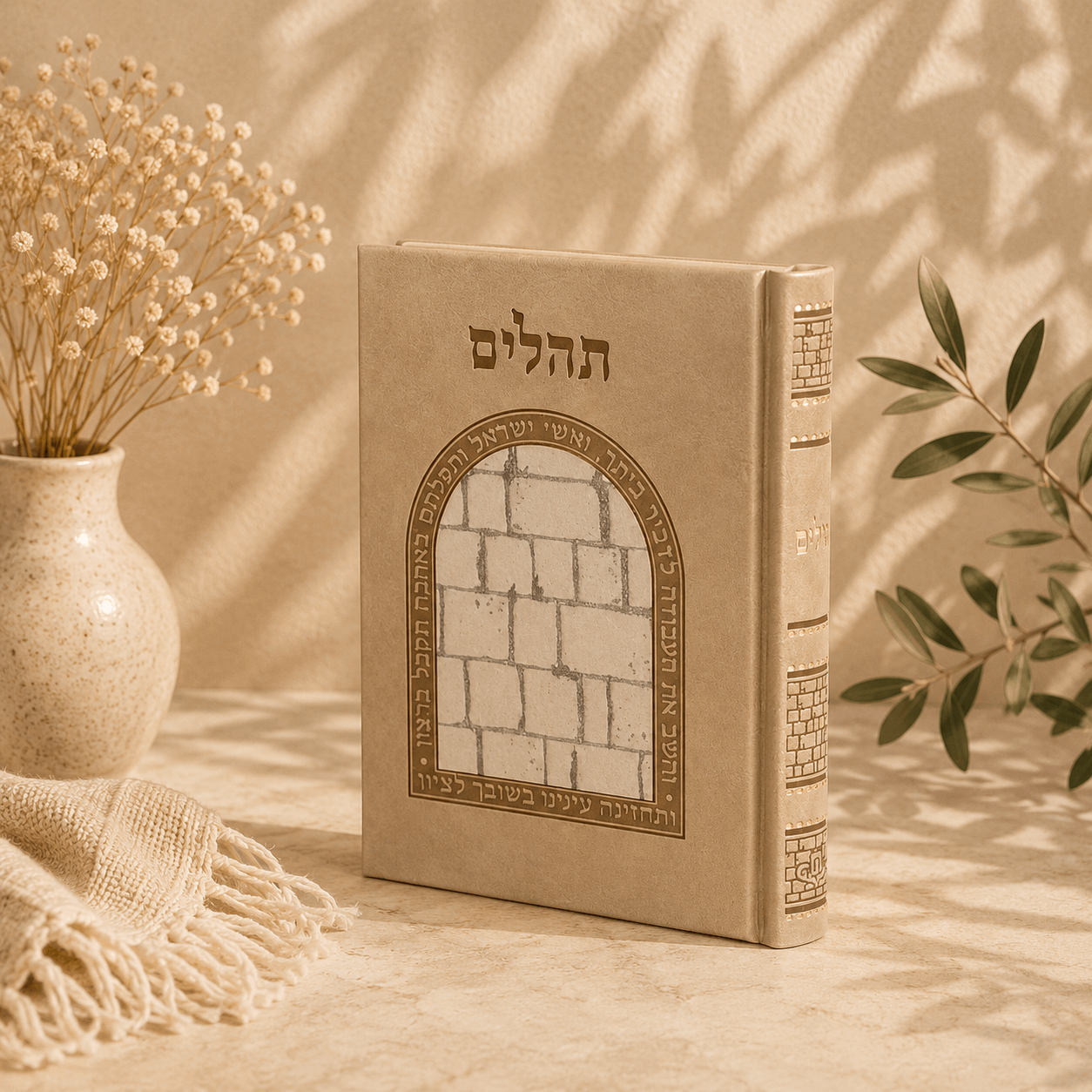 Tehillim - 3D Kotel Edition Faux Leather