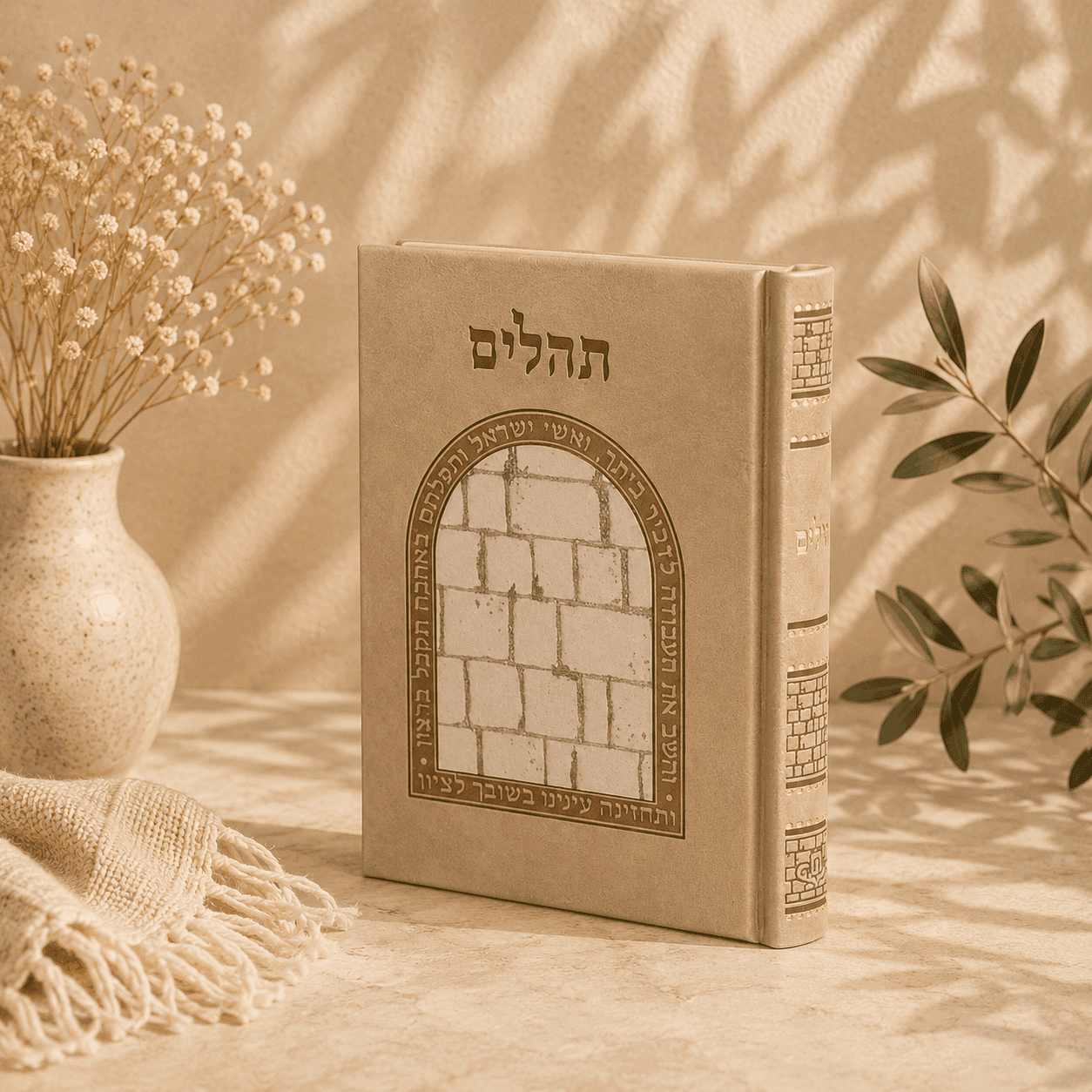 Tehillim - 3D Kotel Edition Faux Leather