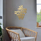 Im Eshkachech Yerushalayim Metal Wall Hanging – Gold Hebrew Metal Décor for Jewish Home