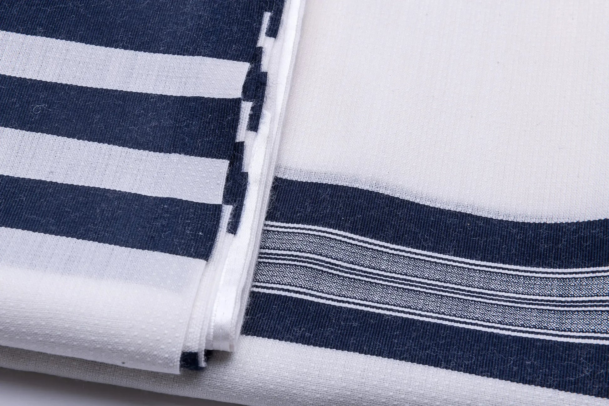 Tallit Shacharit Navy Blue - 100% Rehelim Wool - Mishkan HaTchelet - Orot Judaica