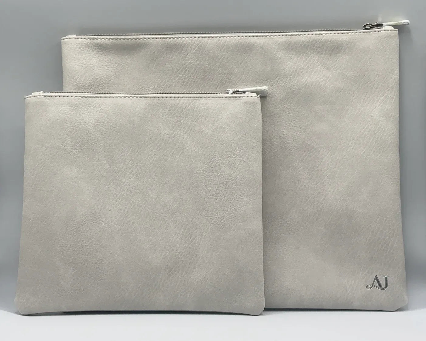 Tallit and Tefillin Bag Set - Light Gray PU - Orot Judaica