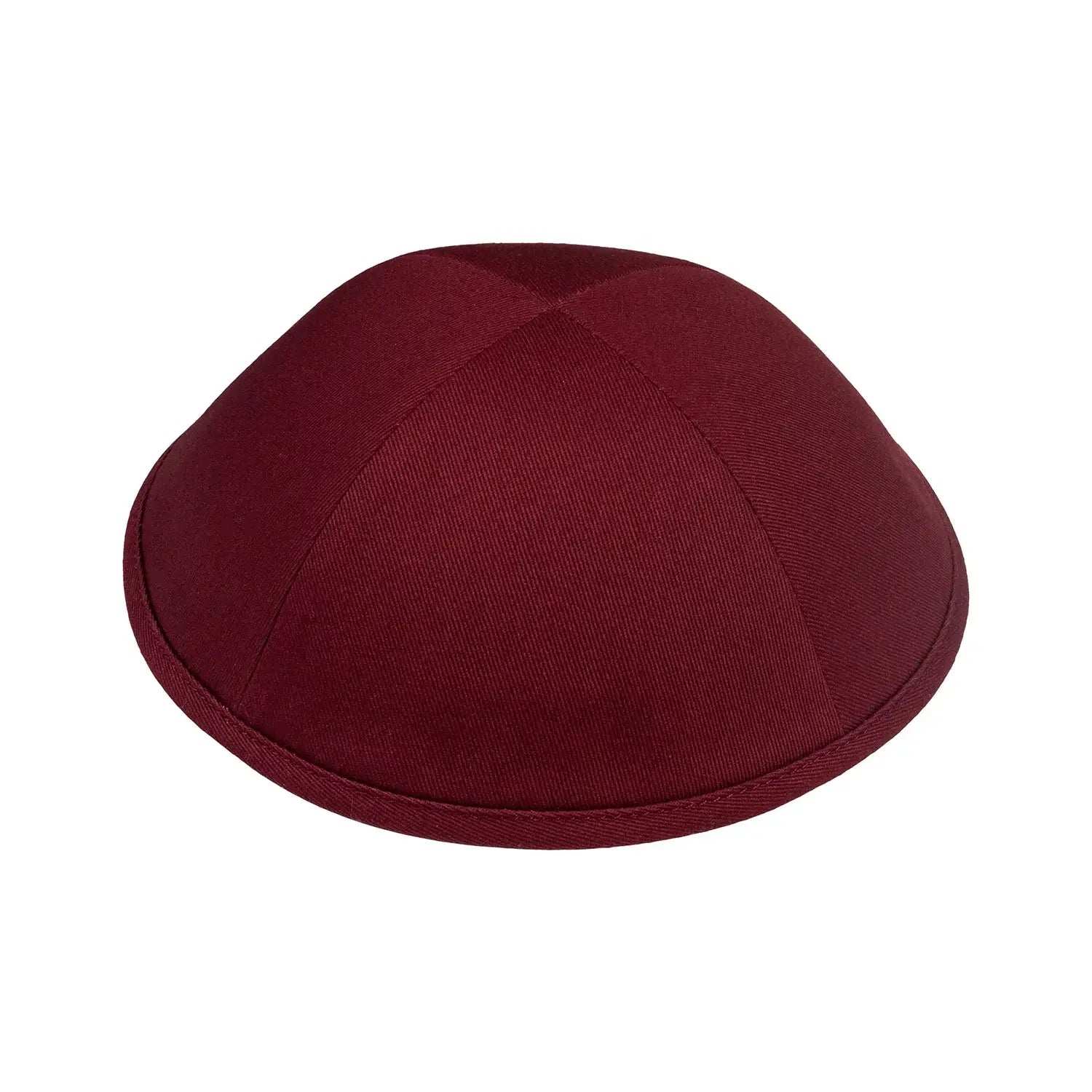 Cotton Kippah - iKIPPAH Burgundy Yarmulke