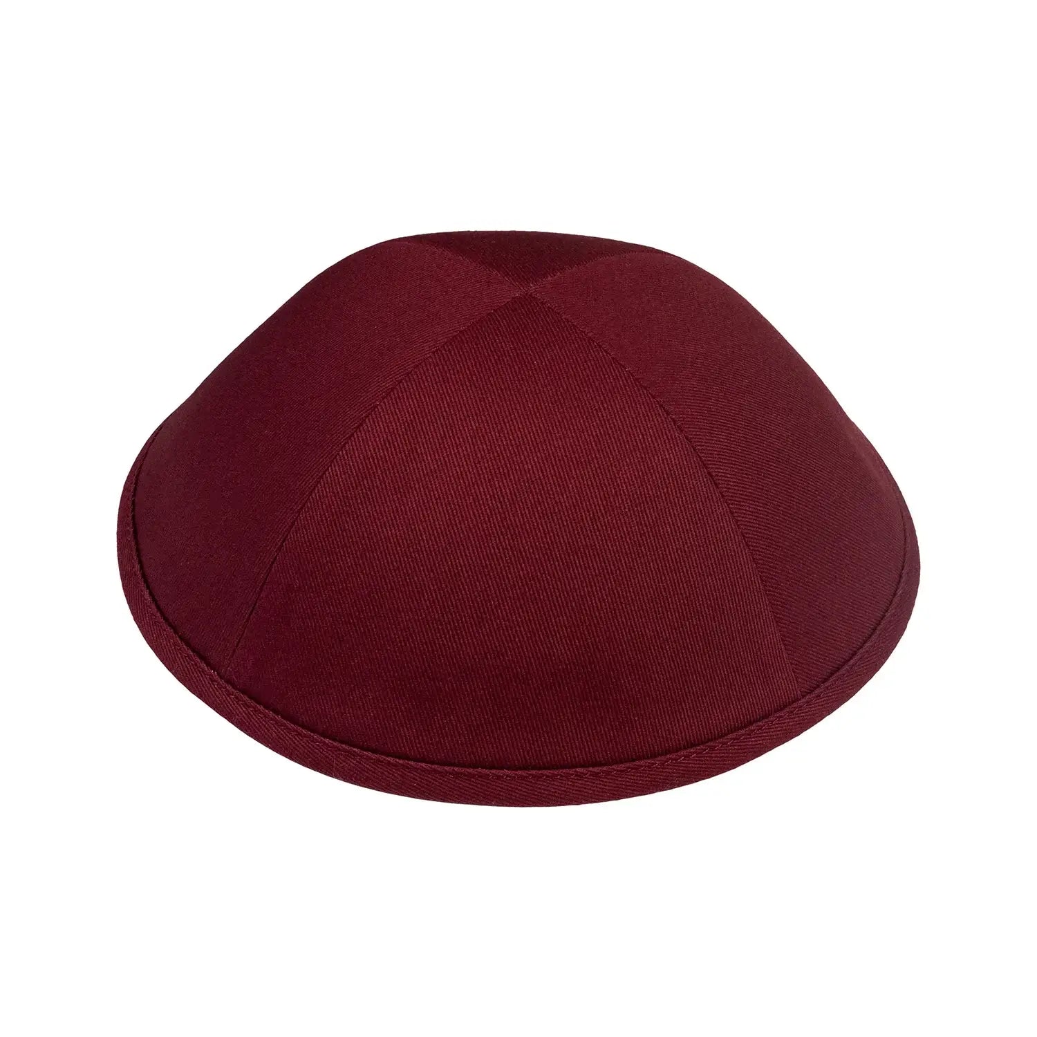 Cotton Kippah - iKIPPAH Burgundy Yarmulke