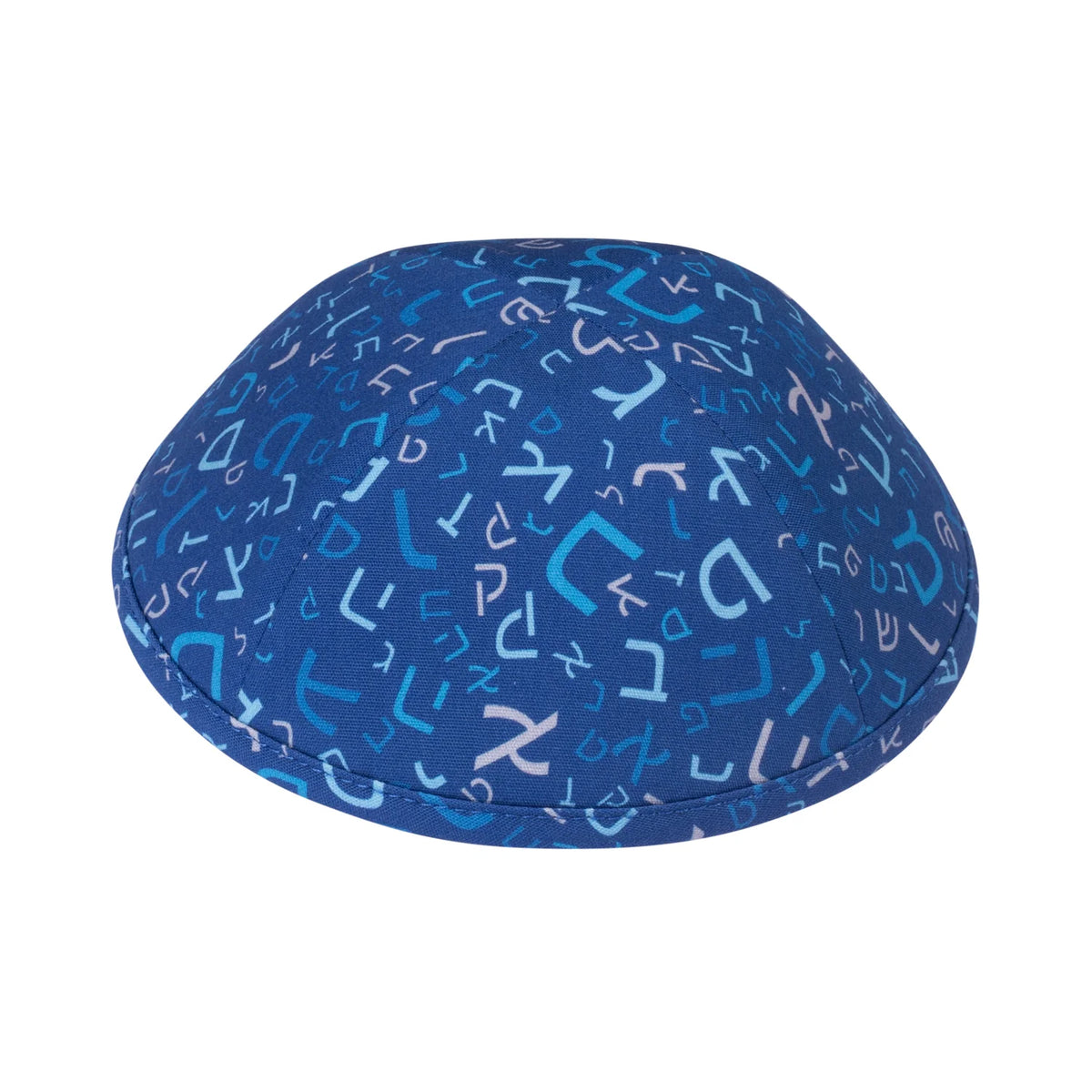 Kippah - iKIPPAH Alef Bet Blue Yarmulke
