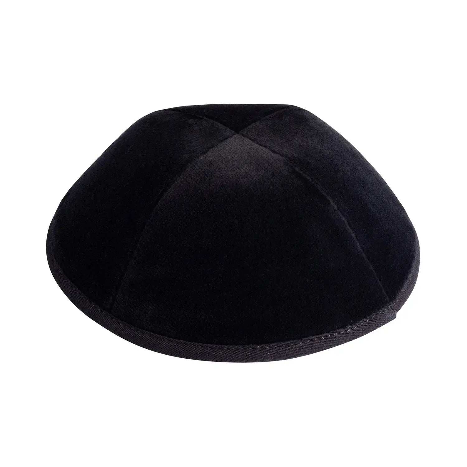 Velvet Kippah - iKIPPAH Black Yarmulke (4 Panel)