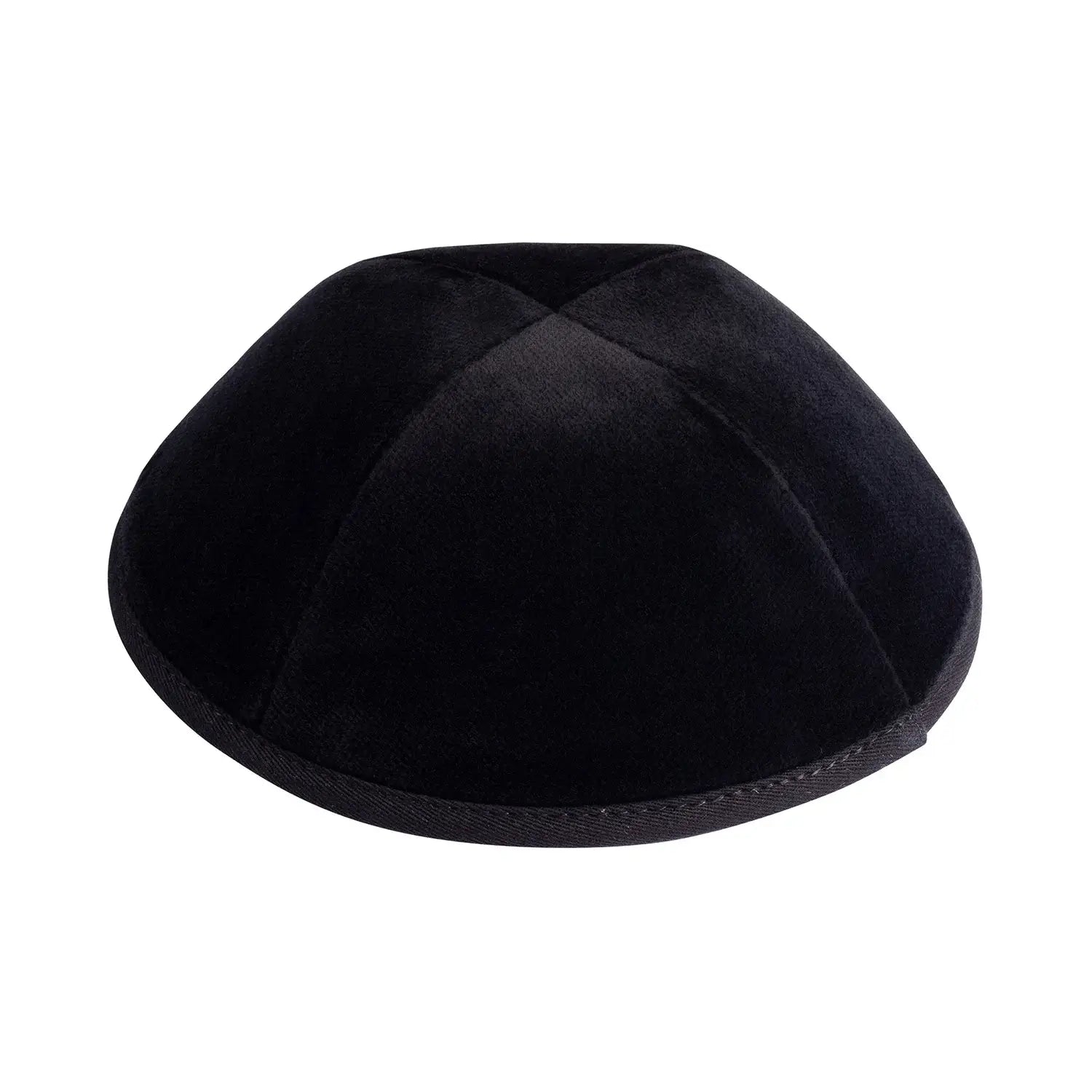 Velvet Kippah - iKIPPAH Black Yarmulke (4 Panel)