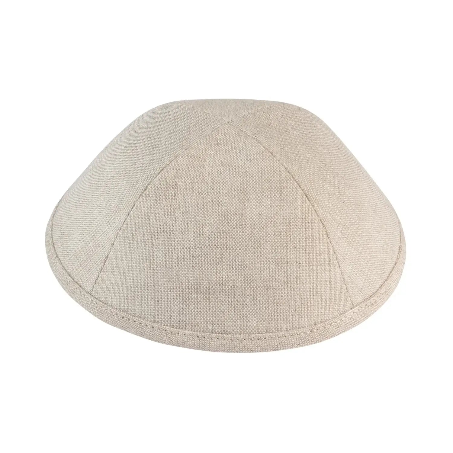 Linen Kippah - iKIPPAH Tan Yarmulke