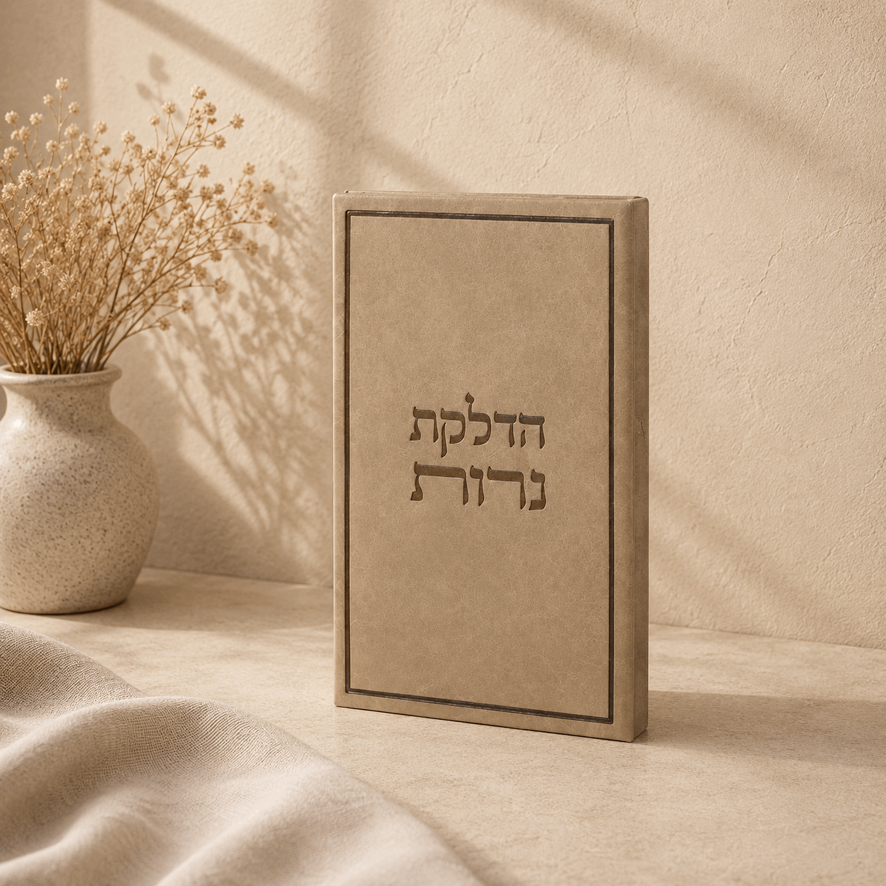Shabbat candle lighting prayer - Silk Edition Faux Leather