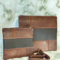 Tallit and Tefillin Bag Set - Genuine Leather Brown with Black and Python Embossed - Orot Judaica