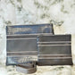 Tallit and Tefillin Bag Set - Genuine Leather Gray Crocodile with Smooth Lines - Orot Judaica