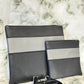 Tallit and Tefillin Bag Set - Genuine Leather Black with Gray Stripe - Orot Judaica