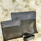 Tallit and Tefillin Bag Set - Genuine Leather Black and Blue - Orot Judaica