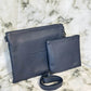 Tallit and Tefillin Bag Set - Genuine Leather Smooth Blue - Orot Judaica