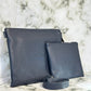 Tallit and Tefillin Bag Set - Genuine Leather Smooth Blue - Orot Judaica