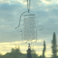 Traveler’s Prayer Hamsa for Car Hanging