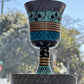 Handcrafted Aluminum Kiddush Cup with Saucer - Orot Judaica