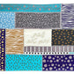 Bamboo Fabric Challah Cover - Patchwork Blue - Orot Judaica