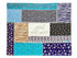 Bamboo Fabric Challah Cover - Patchwork Blue - Orot Judaica