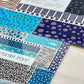 Glass Challah Tray - Patchwork Blue - Orot Judaica