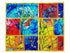 Bamboo Fabric Challah Cover - Chagall Windows - Orot Judaica