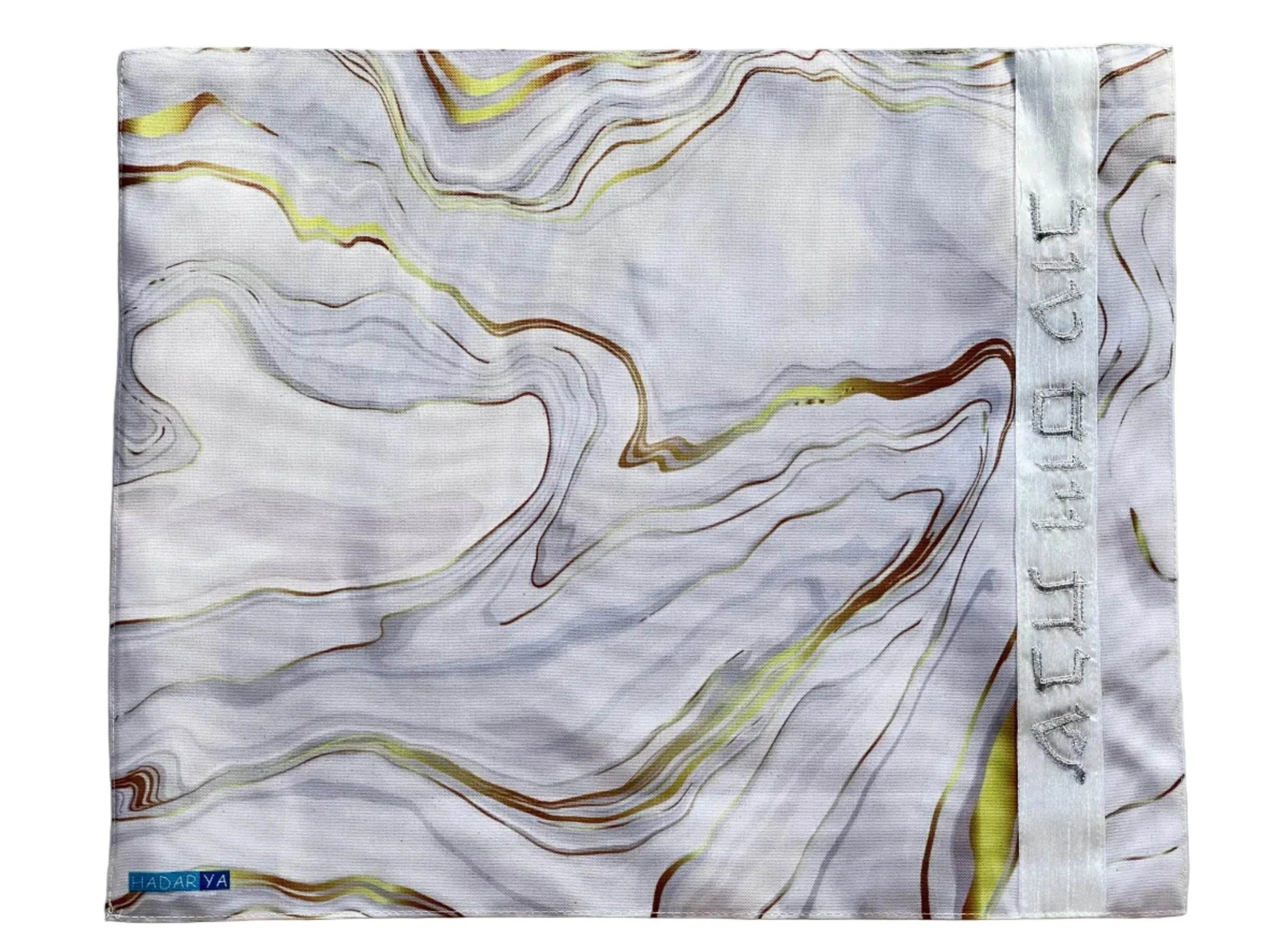 Bamboo Fabric Challah Cover - Luxury Marble - Orot Judaica