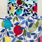 Tempered Glass Challah Tray with Colorful Pomegranates - Orot Judaica