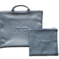 Tallit and Tefillin Bag with Handle Set - Genuine Leather Soft Blue - Orot Judaica