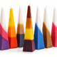 Havdalah Candle - Modern Pyramid Design Multicolor