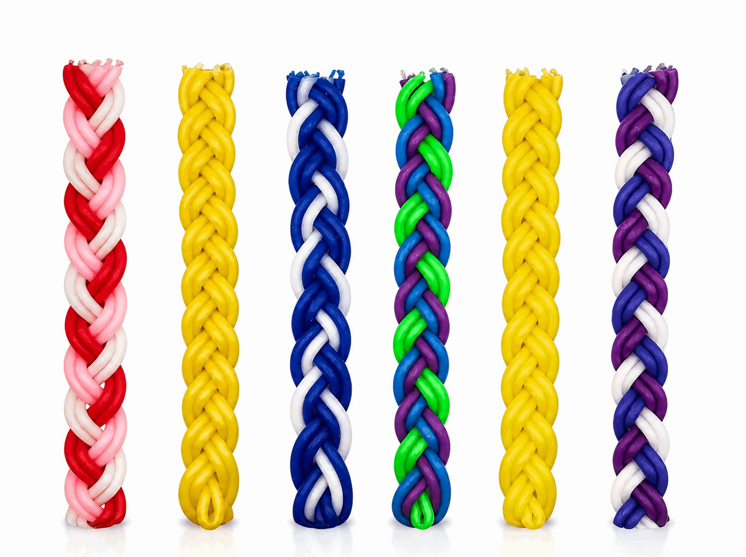 Havdalah Candle - Handcrafted Braided Design