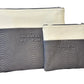 Tallit and Tefillin Bag Set - Genuine Leather Gray Python Embossed with White - Orot Judaica