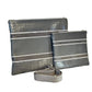 Tallit and Tefillin Bag Set - Genuine Leather Gray Crocodile with Smooth Lines - Orot Judaica