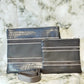 Tallit and Tefillin Bag Set - Genuine Leather Gray Crocodile with Smooth Lines - Orot Judaica