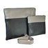Tallit and Tefillin Bag Set - Genuine Leather Black and Gray - Orot Judaica