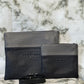 Tallit and Tefillin Bag Set - Genuine Leather Black and Gray - Orot Judaica