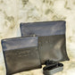 Tallit and Tefillin Bag Set - Genuine Leather Black and Blue - Orot Judaica