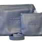 Tallit and Tefillin Bag Set - Genuine Leather Smooth Blue - Orot Judaica