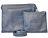 Tallit and Tefillin Bag Set - Genuine Leather Smooth Blue - Orot Judaica