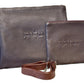 Tallit and Tefillin Bag Set - Genuine Leather Smooth Dark Brown - Orot Judaica